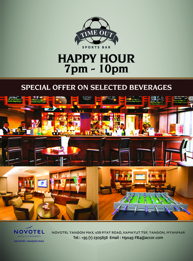 Time Out Sports Bar Happy Hour Promotion MYANMORE