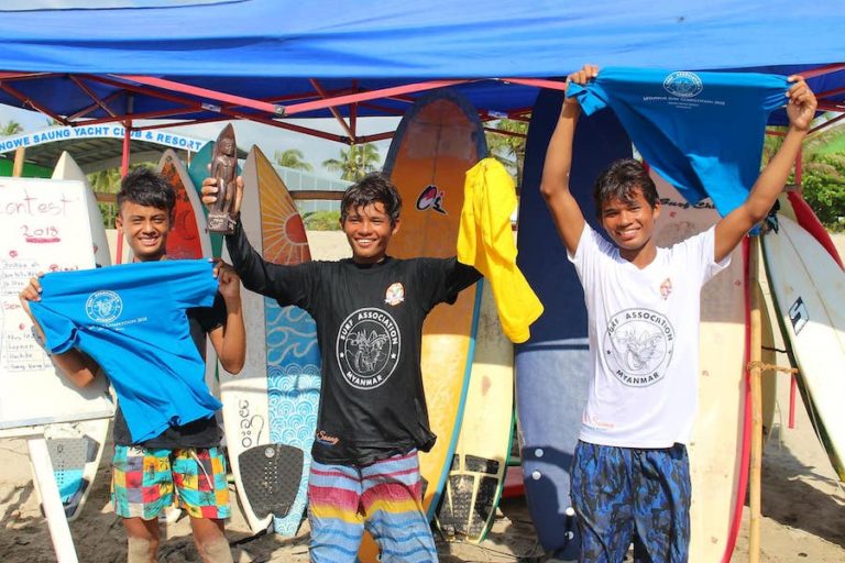 Wave Riders A milestone in the history of Myanmar surfing MYANMORE