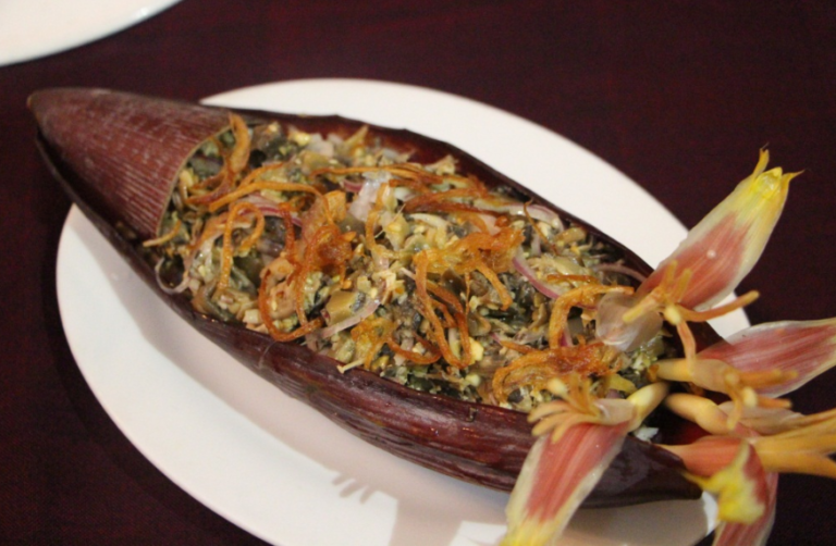 Ethnic recipe Banana blossom salad MYANMORE