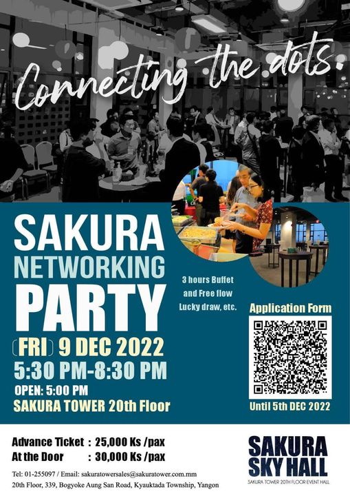 Sakura Networking Party at Yangon Yangon Bar MYANMORE
